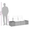 vidaXL Canap&eacute; de jardin avec coussin 184 x 62 x 69 cm polyrotin