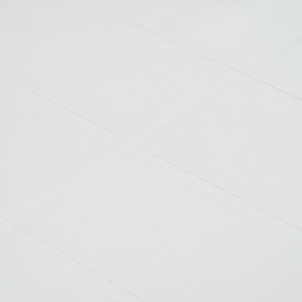vidaXL Table de jardin Blanc 79x79x72 cm Plastique Aspect de rotin
