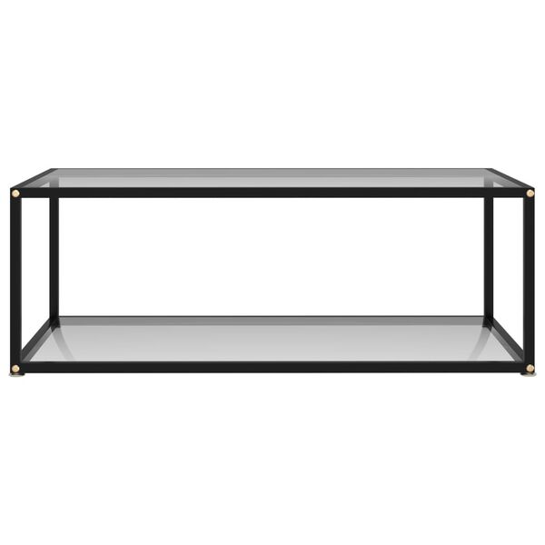 vidaXL Table basse Transparent 100x50x35 cm Verre tremp&eacute;