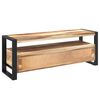 vidaXL Meuble TV 120x35x45 cm Bois massif avec finition miel