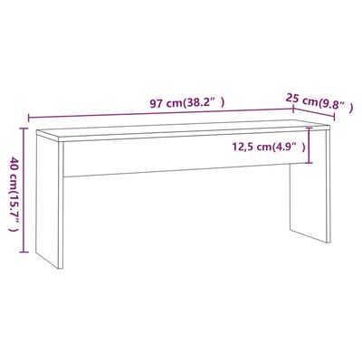 vidaXL Ensemble à manger 3 pcs Sonoma gris Bois d'ingénierie