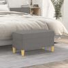 vidaXL Banc Gris foncé 70x35x41 cm Tissu