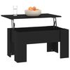 vidaXL Table basse noir 79x49x41 cm bois d'ing&eacute;nierie
