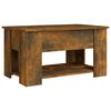 vidaXL Table basse Ch&ecirc;ne fum&eacute; 79x49x41 cm Bois d'ing&eacute;nierie