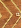 vidaXL Tables de chevet 2 pcs marron et noir bois de manguier solide