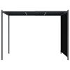 vidaXL Pergola de jardin avec toit r&eacute;tractable 3x3 m Anthracite