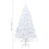 vidaXL Arbre de No&euml;l artificiel pr&eacute;-&eacute;clair&eacute; et boules blanc 240 cm