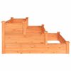 vidaXL Lit surélevé de jardin marron 120x120x56cm bois massif de sapin