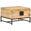 vidaXL Table basse 67x67x45 cm Bois de manguier massif