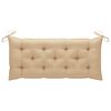 vidaXL Banc de jardin avec coussin 120 cm Bambou