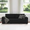 vidaXL Canap&eacute; &agrave; 3 places noir 180 cm tissu