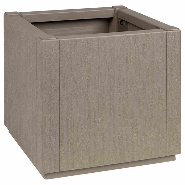 vidaXL Cache-pot de jardin Gris 36 x 36 x 35 cm Polypropylène