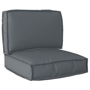vidaXL Set de coussins de palette 2 pcs Anthracite Tissu Oxford