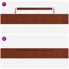 vidaXL Bordure de Pelouse 4 pcs Rouill&eacute; 450 x 0,05 x 15 cm