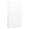 vidaXL Armoire de bureau Blanc 90x40x180 cm Acier