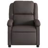 vidaXL Fauteuil inclinable marron foncé cuir véritable
