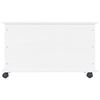 vidaXL Coffre de rangement et roulettes ALTA blanc 73x39,5x43 cm