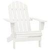vidaXL Chaise de jardin Adirondack avec table Bois de sapin Blanc