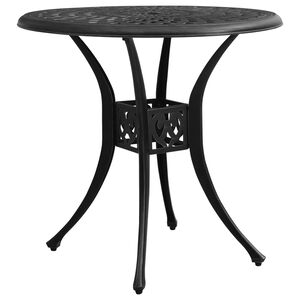 vidaXL Table de jardin Noir 78x78x72 cm Aluminium coul&eacute;