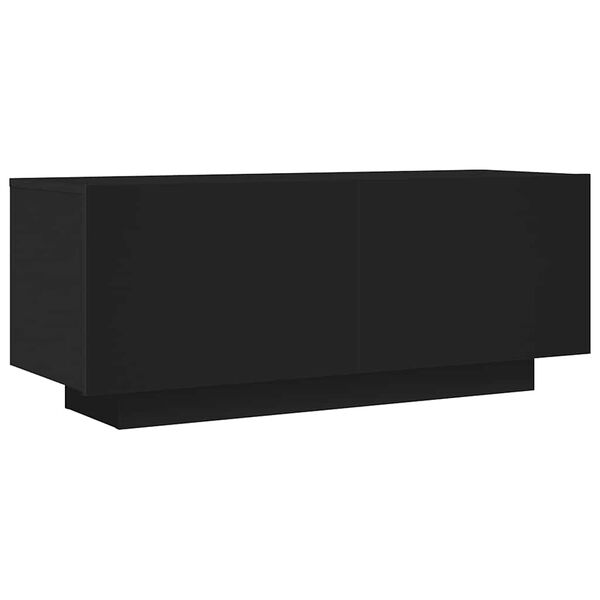 vidaXL Meuble TV Noir 100x35x40 cm Agglom&eacute;r&eacute;