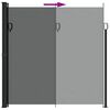 vidaXL Store lat&eacute;ral r&eacute;tractable Anthracite 200 x 300 cm