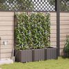 vidaXL Cache-pot de jardin 3 pcs Marron Acier