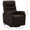 vidaXL Fauteuil Marron foncé Tissu