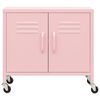 vidaXL Armoire de rangement Rose 60x35x56 cm Acier