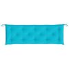 vidaXL Coussin de banc de jardin turquoise 150x50x7 cm tissu oxford