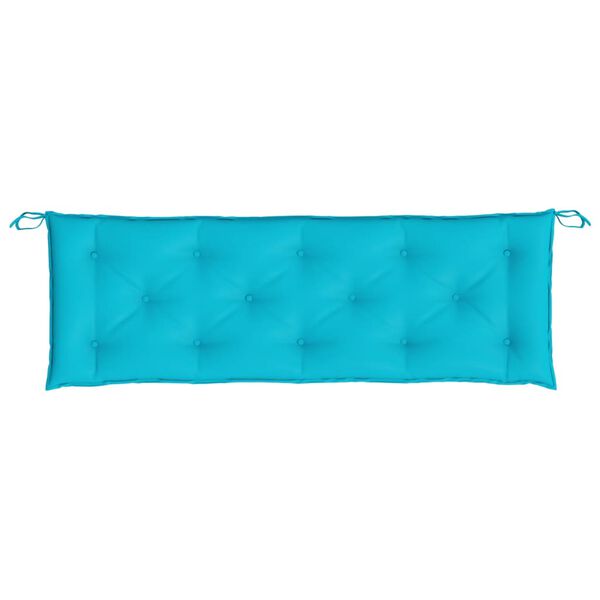 vidaXL Coussin de banc de jardin turquoise 150x50x7 cm tissu oxford