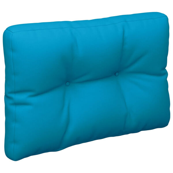 vidaXL Coussin de palette bleu clair 50x40x12 cm tissu