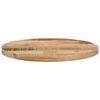 vidaXL Dessus de table &Oslash; 60x2,5 cm rond bois massif de manguier brut
