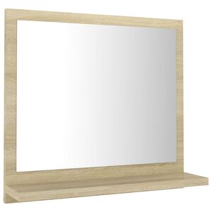 vidaXL Miroir salle de bain chêne sonoma 40x10,5x37cm Bois ingénierie