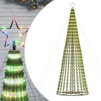 vidaXL Arbre de Noël lumineux conique 688 LED colorées 300 cm