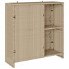 vidaXL Armoire de rangement avec &eacute;tag&egrave;re Beige 100 x 36 x 102 cm Rotin