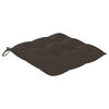vidaXL Chaises de jardin lot de 4 et coussins taupe bois teck solide