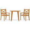 vidaXL Ensemble &agrave; manger de jardin 3 pcs Bois d'acacia solide