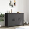 vidaXL Buffet noir 100,5x39x72 cm acier