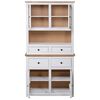 vidaXL Buffet haut Blanc 93x40,5x180 cm Pin Gamme Panama