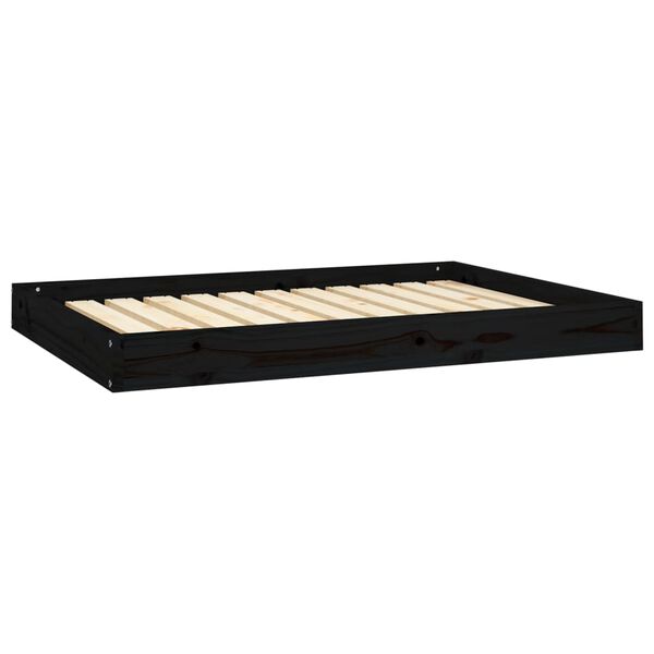 vidaXL Lit pour chien Noir 101,5x74x9 cm Bois de pin solide