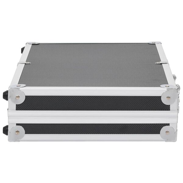 vidaXL Mallette pour arme &agrave; feu Aluminium ABS Noir