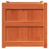 vidaXL Jardinière cire marron 50x50x50 cm bois de pin massif