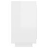 vidaXL Buffet Blanc brillant 80x40x75 cm