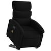 vidaXL Fauteuil inclinable de massage électrique noir tissu