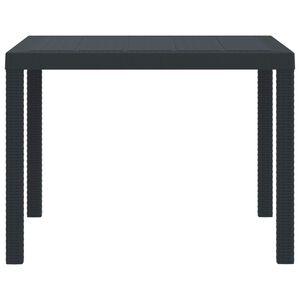 vidaXL Table de jardin pour repas Anthracite 100 x 100 x 73 cm