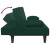 vidaXL Ensemble de canap&eacute;s 2 pcs avec coussins vert fonc&eacute; velours