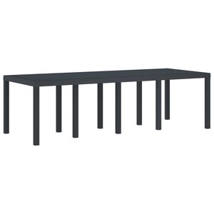 vidaXL Table de jardin pour repas Anthracite 250 x 100 x 73 cm