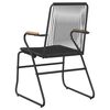 vidaXL Chaises de jardin lot de 2 noir 58x59x85,5 cm Rotin PVC