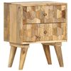 vidaXL Table de chevet 40x30x50 cm Bois de manguier massif