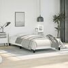 vidaXL Cadre de lit sans matelas blanc double similicuir